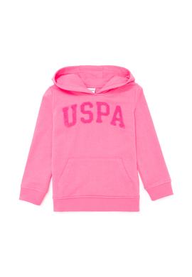 Çocuk Pembe Basic Kapüşonlu Sweatshirt - 50260922058