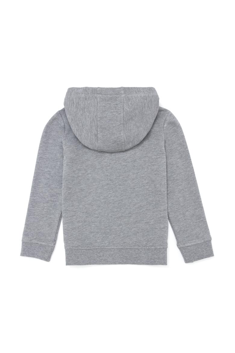 Çocuk Ekru Gri Kapüşonlu Sweatshirt - 50260922068