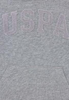 Çocuk Ekru Gri Kapüşonlu Sweatshirt - 50260922068