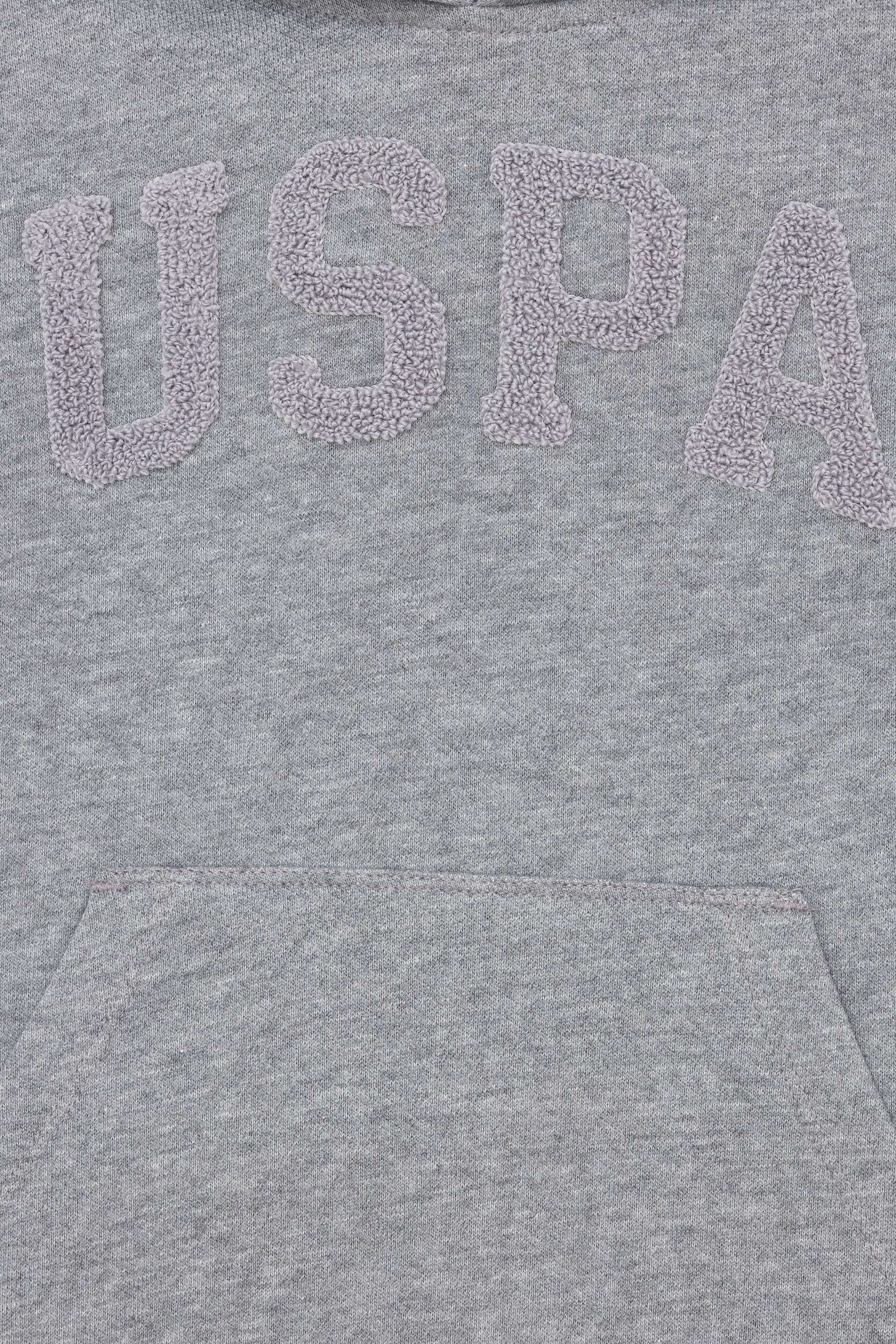 Çocuk Ekru Gri Kapüşonlu Sweatshirt