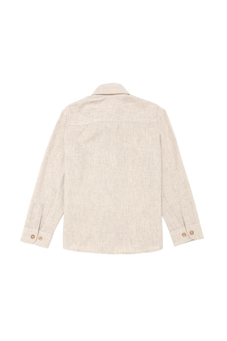 Erkek Çocuk Bej Uzun Kollu Gömlek - 50262380006