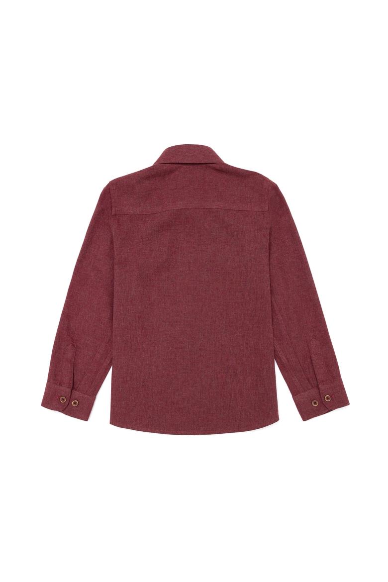 Erkek Çocuk Bordo Uzun Kollu Gömlek - 50262380022