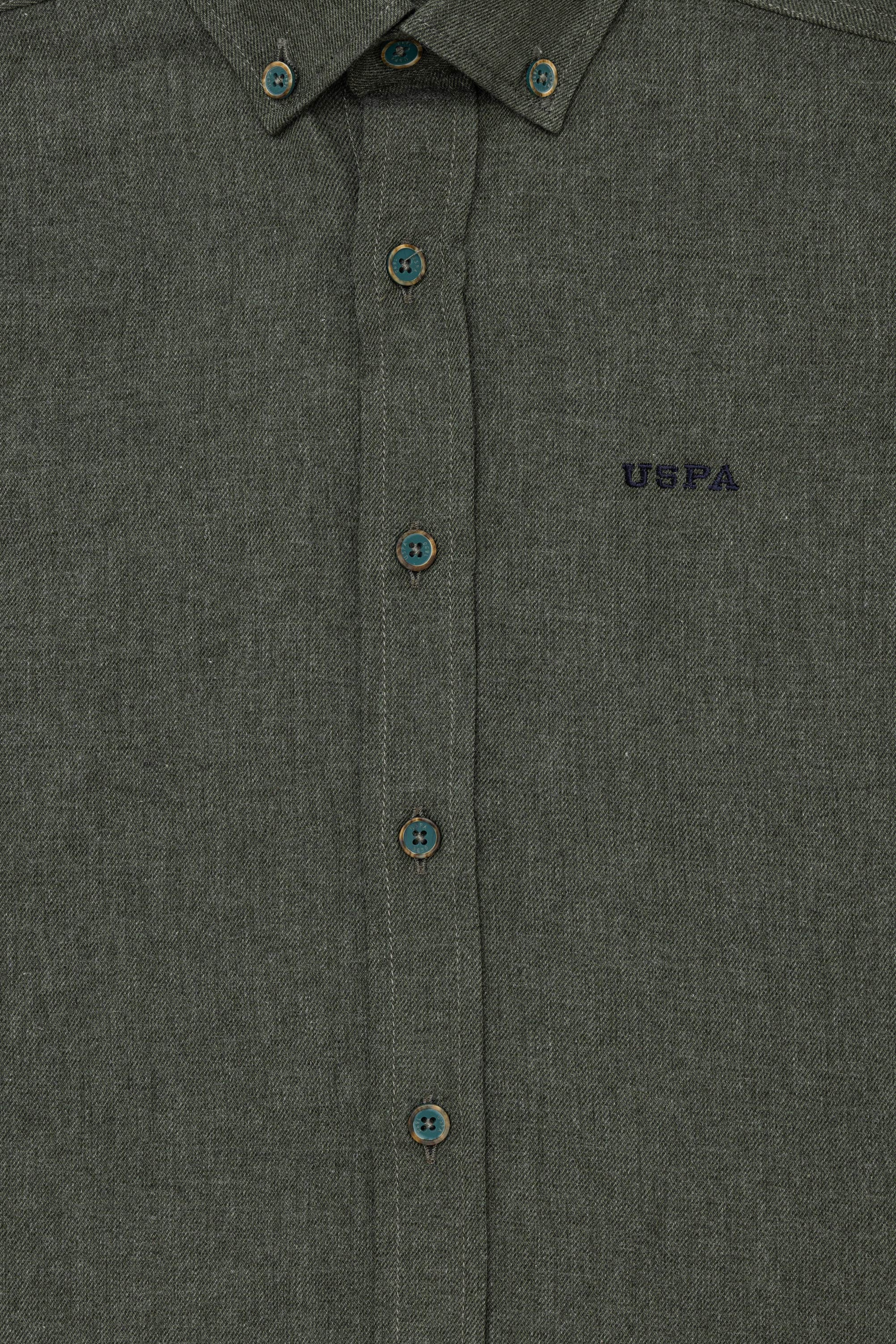 Erkek Çocuk Yeşil Uzun Kollu Gömlek - Image 4