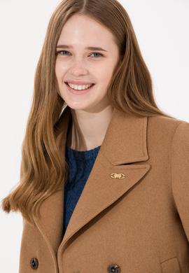 Kadın Camel Kaşe Kaban - 50253037015