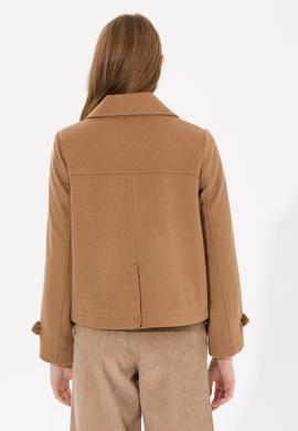 Kadın Camel Kaşe Kaban - 50253037015