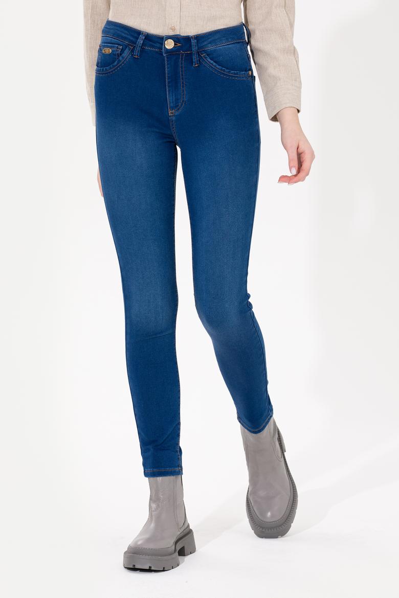 Kadın Mavi Jean Pantolon - 50256760004