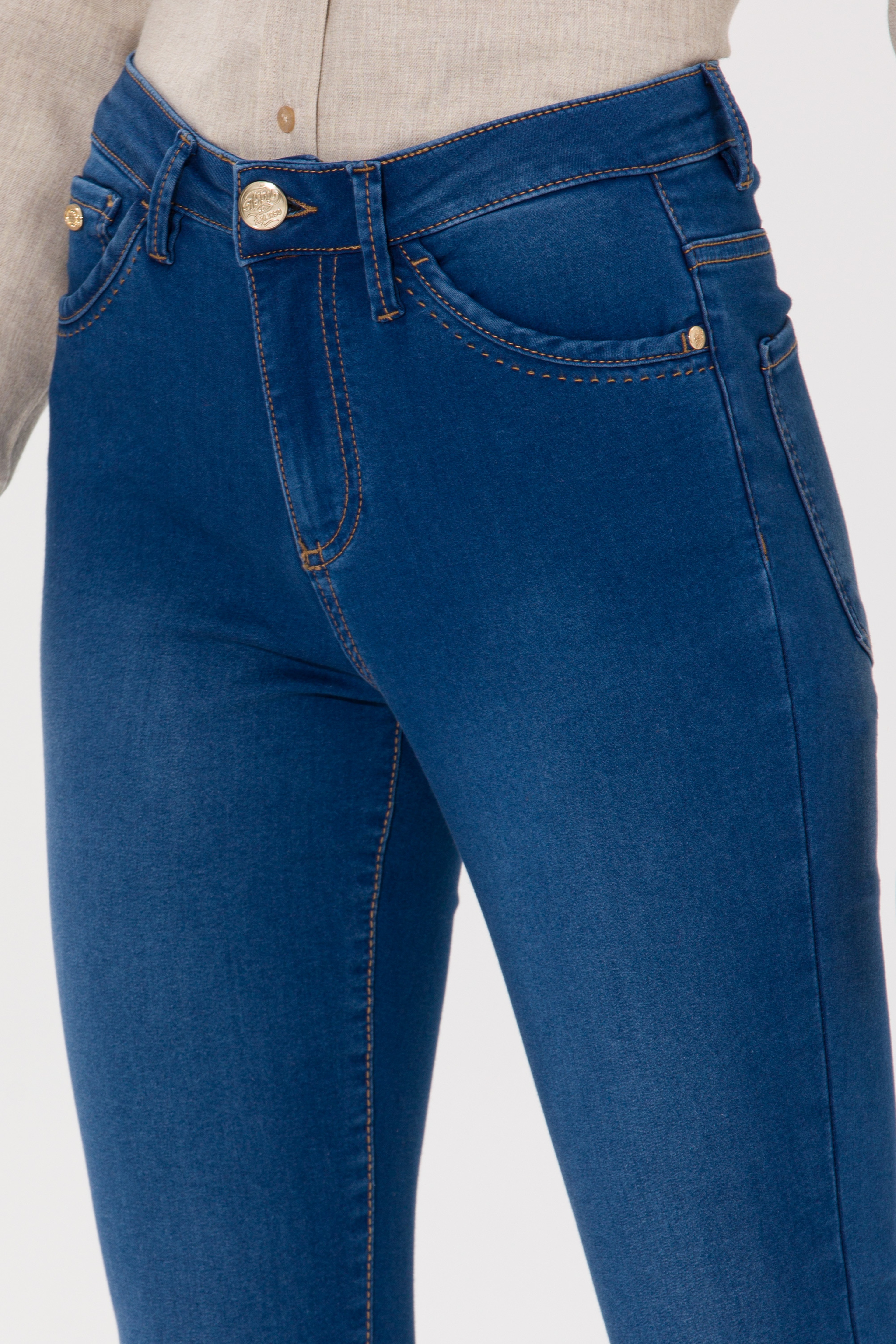 Kadın Mavi Jean Pantolon - Image 5