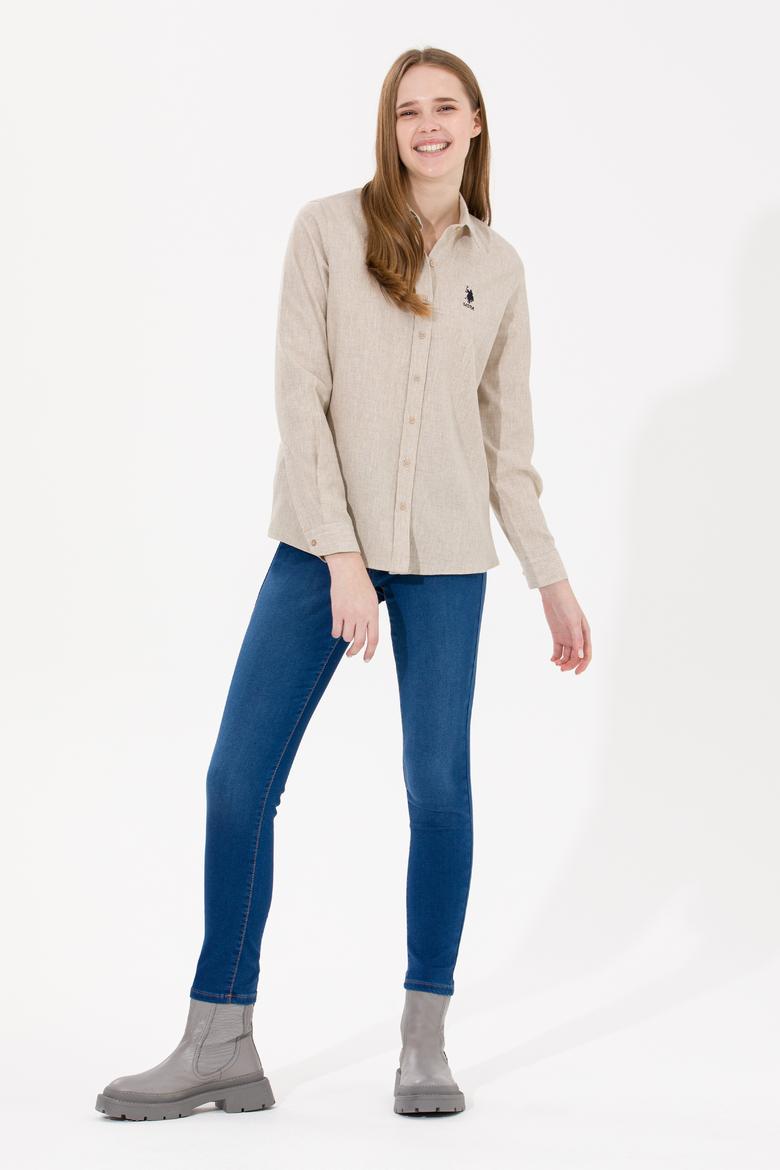 Kadın Mavi Jean Pantolon