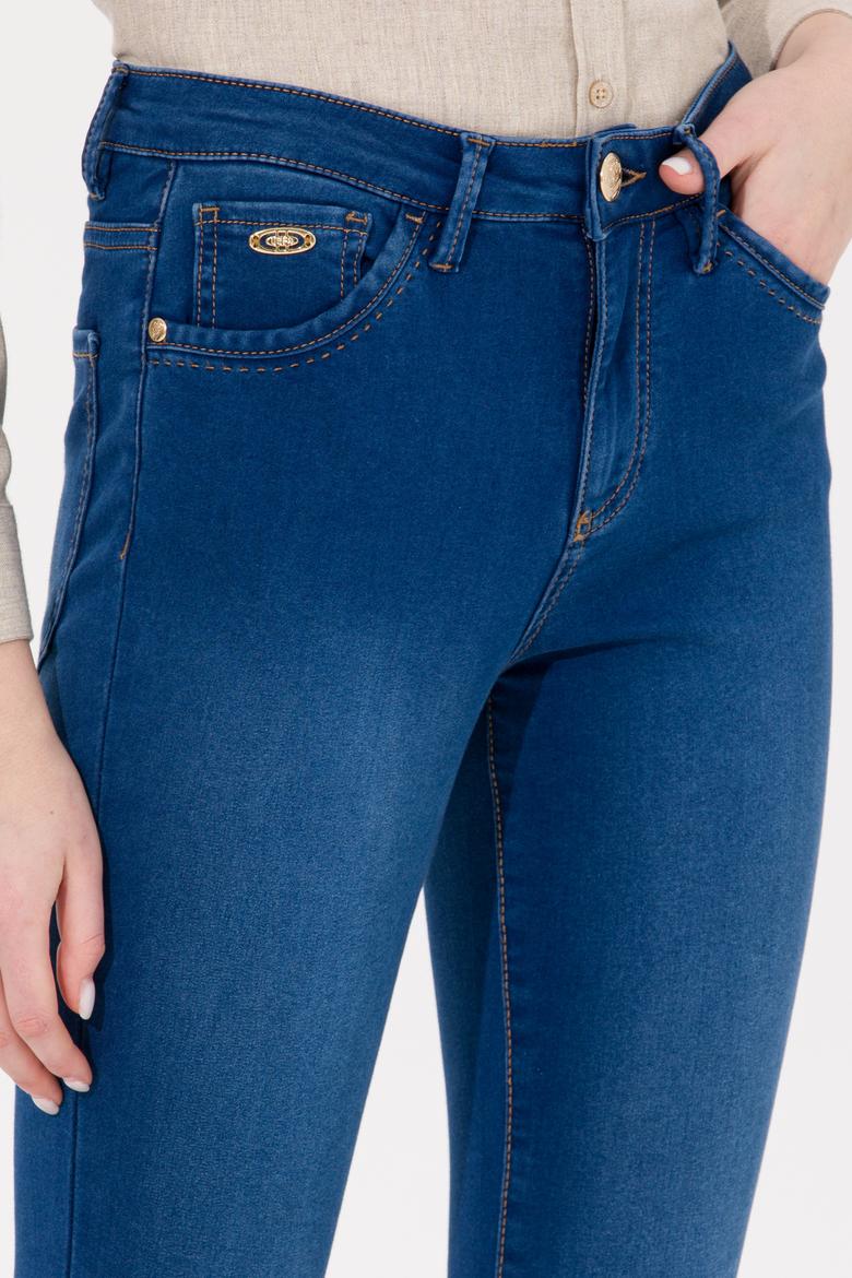 Kadın Mavi Jean Pantolon - 50256760004