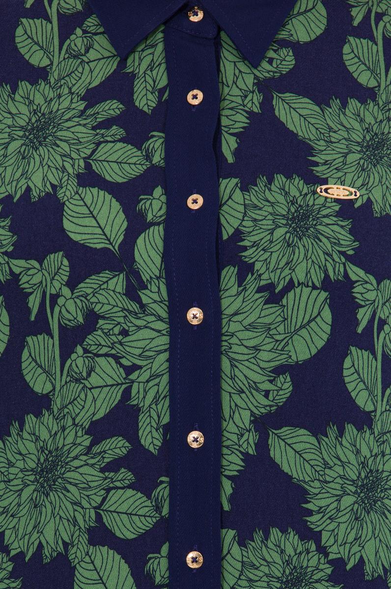 Kadın Mavi Uzun Kollu Gömlek