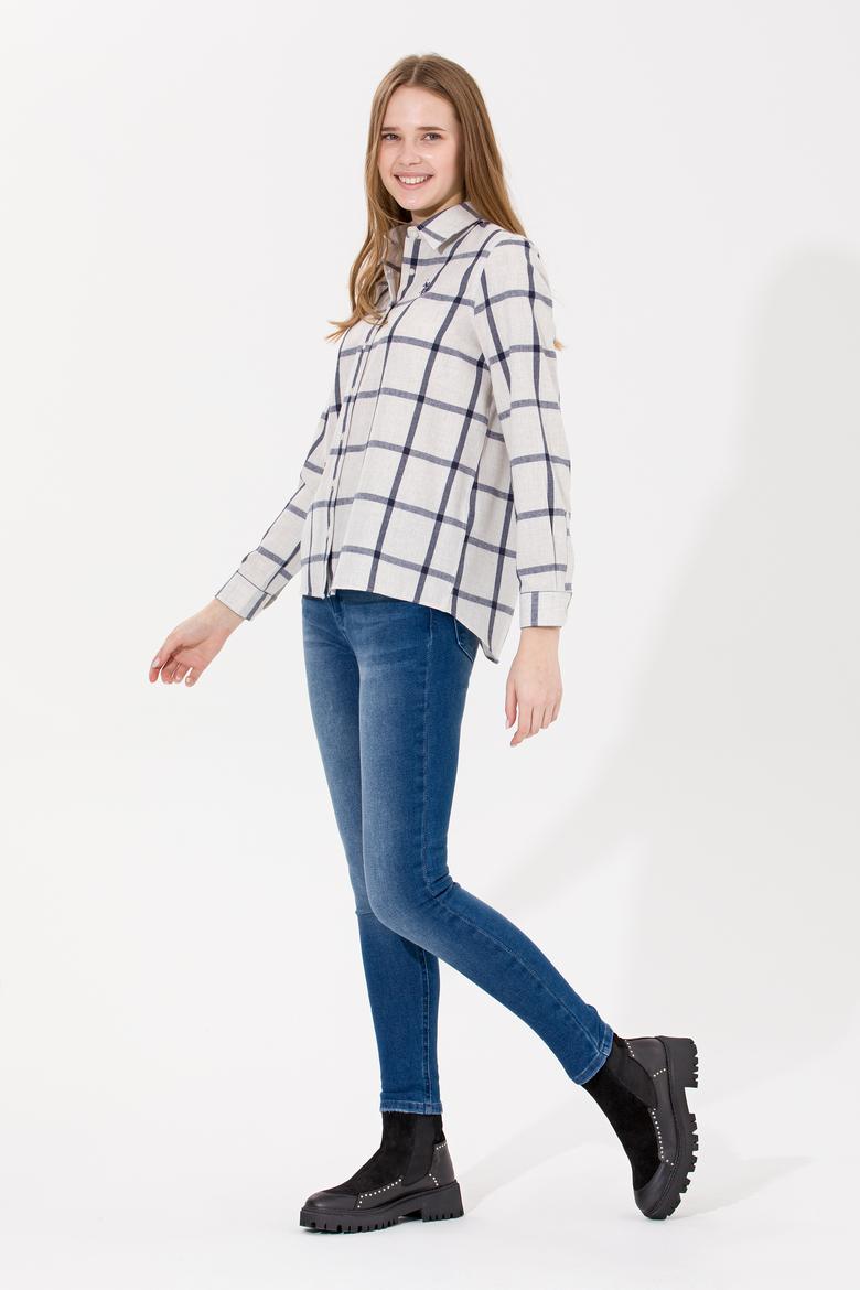 Kadın Lacivert Jean Pantolon - 50254601002