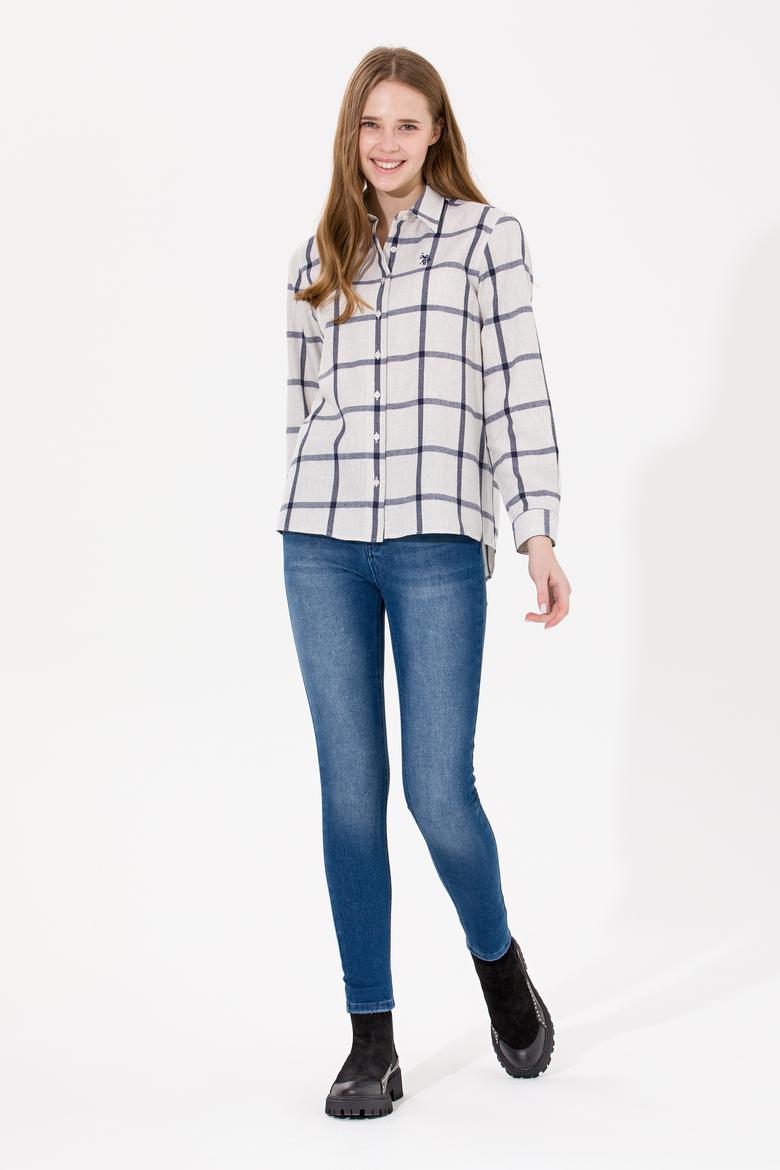 Kadın Lacivert Jean Pantolon