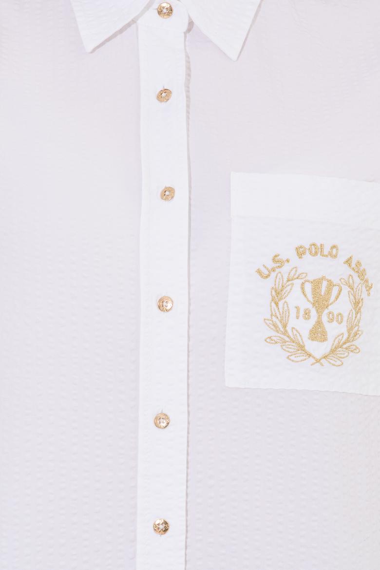 Kadın Beyaz Uzun Kollu Gömlek - 50255073005