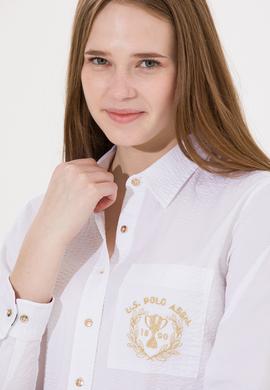 Kadın Beyaz Uzun Kollu Gömlek - 50255073005