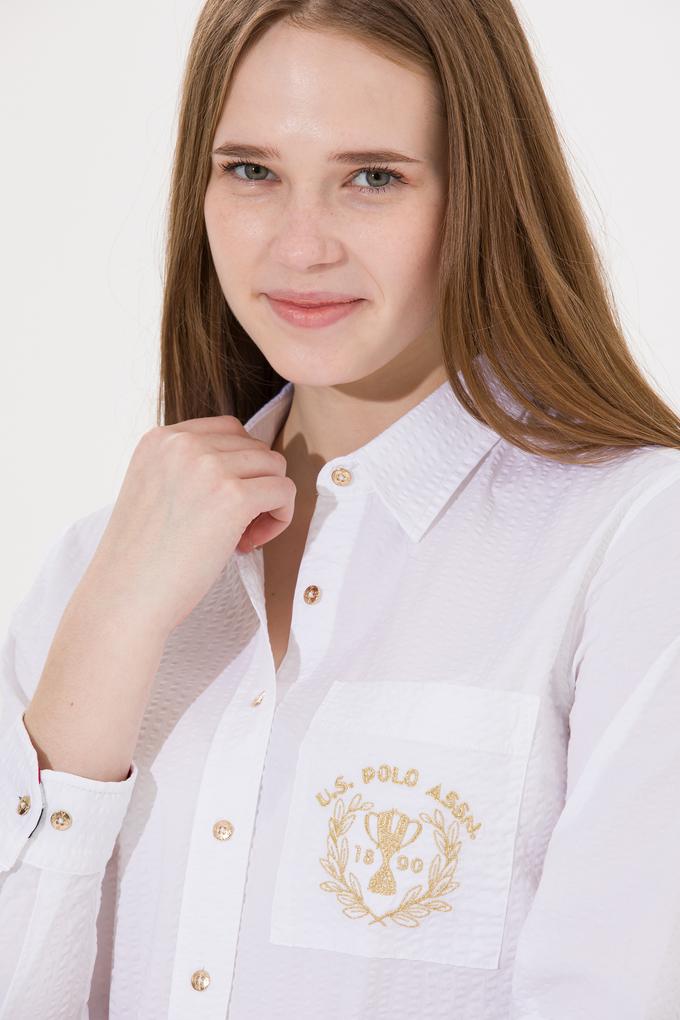 Kadın Beyaz Uzun Kollu Gömlek