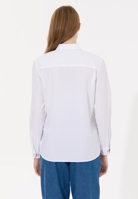 Kadın Beyaz Uzun Kollu Gömlek - 50255073005