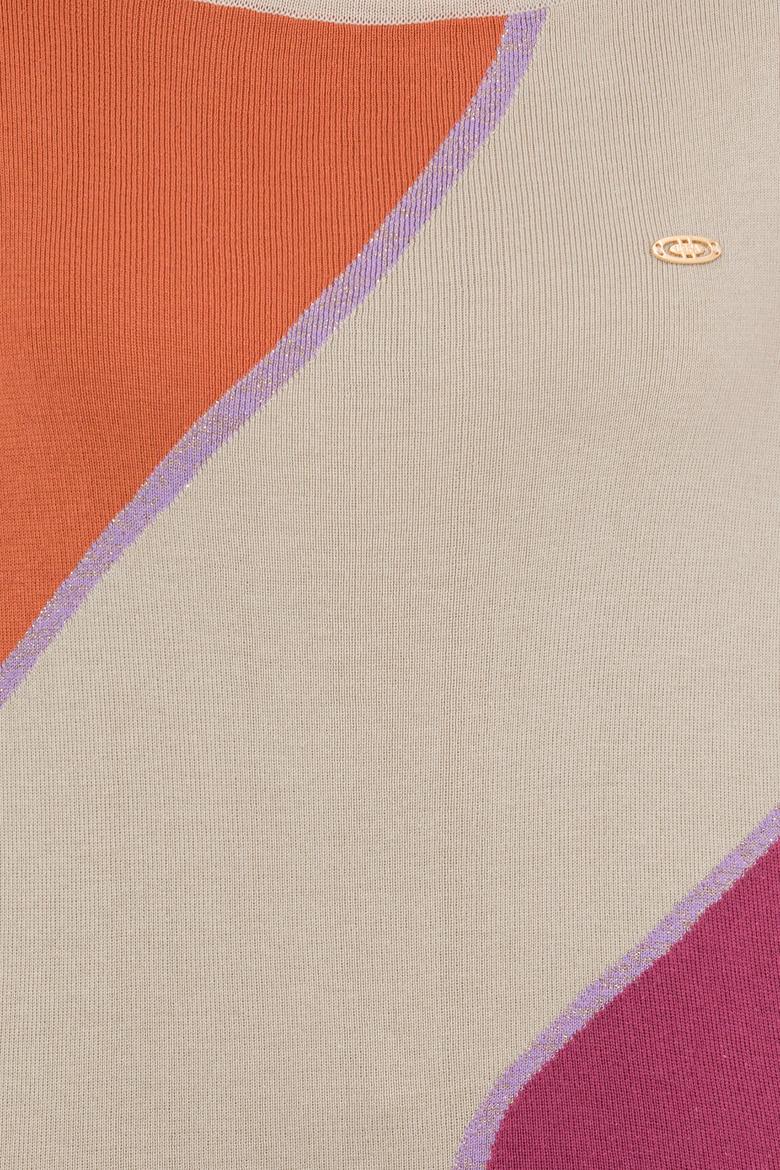 Kadın Taş Melanj Bisiklet Yaka Kazak - 50256632012