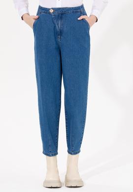 Kadın Mavi Jean Pantolon - 50256739002