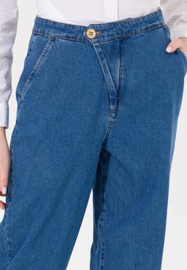 Kadın Mavi Jean Pantolon - 50256739002