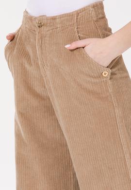 Kadın Camel Flare Cropped Pantolon - 50253031013