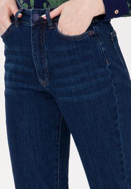 Kadın Koyu Mavi Jean Pantolon - 50255539010