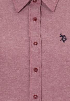 Kadın Bordo Uzun Kollu Basic Gömlek - 50261431042