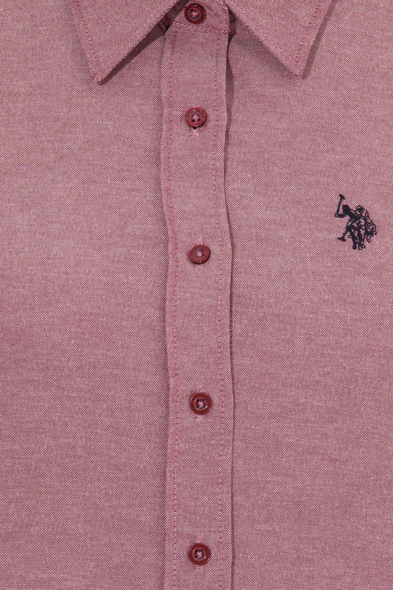 Kadın Bordo Uzun Kollu Basic Gömlek - 50261431042