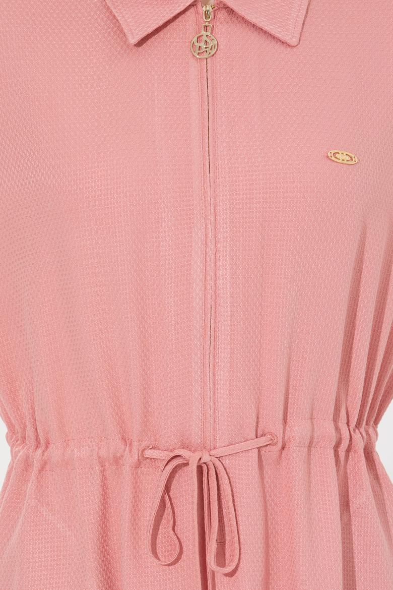 Kadın Pudra Dokuma Elbise - 50253678036