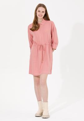 Kadın Pudra Dokuma Elbise - 50253678036