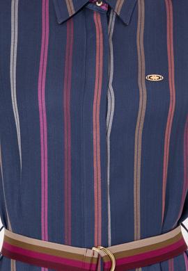 Kadın Lacivert Dokuma Elbise - 50256635011