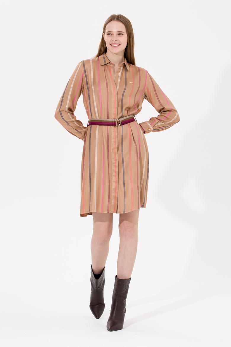 Kadın Camel Dokuma Elbise - 50256635003