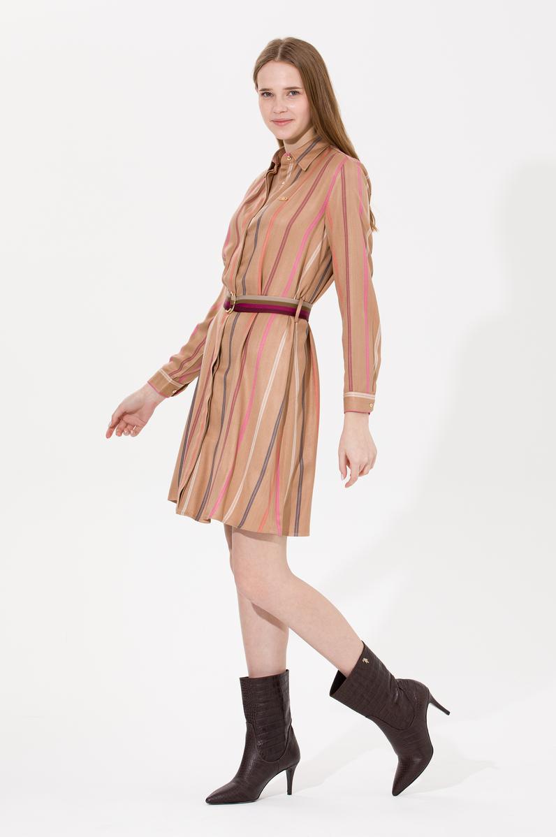 Kadın Camel Dokuma Elbise