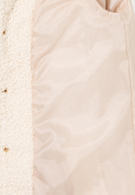 Kadın Ekru Deri Ceket - 50259013007