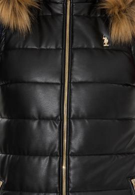 Kadın Siyah Deri Ceket - 50260468001