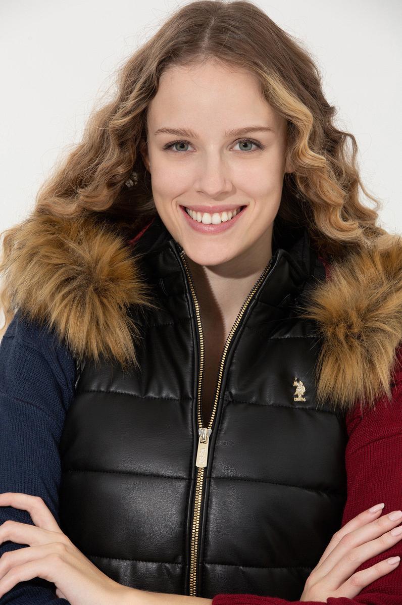 Kadın Siyah Deri Ceket