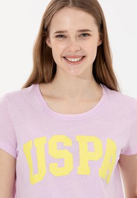 Kadın Manolya Bisiklet Yaka Tişört - 50269557076