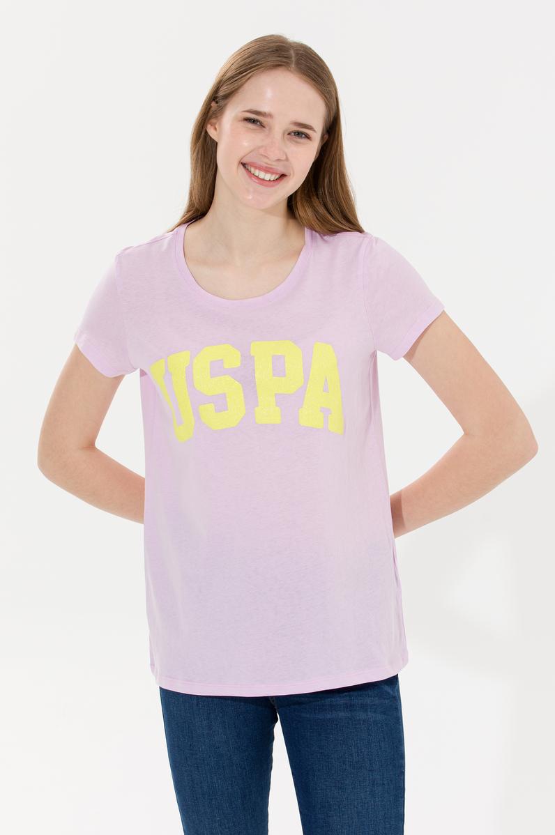 Kadın Manolya Bisiklet Yaka Tişört