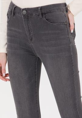 Kadın Gri Toothpick Fit Jean Pantolon - 50254849012