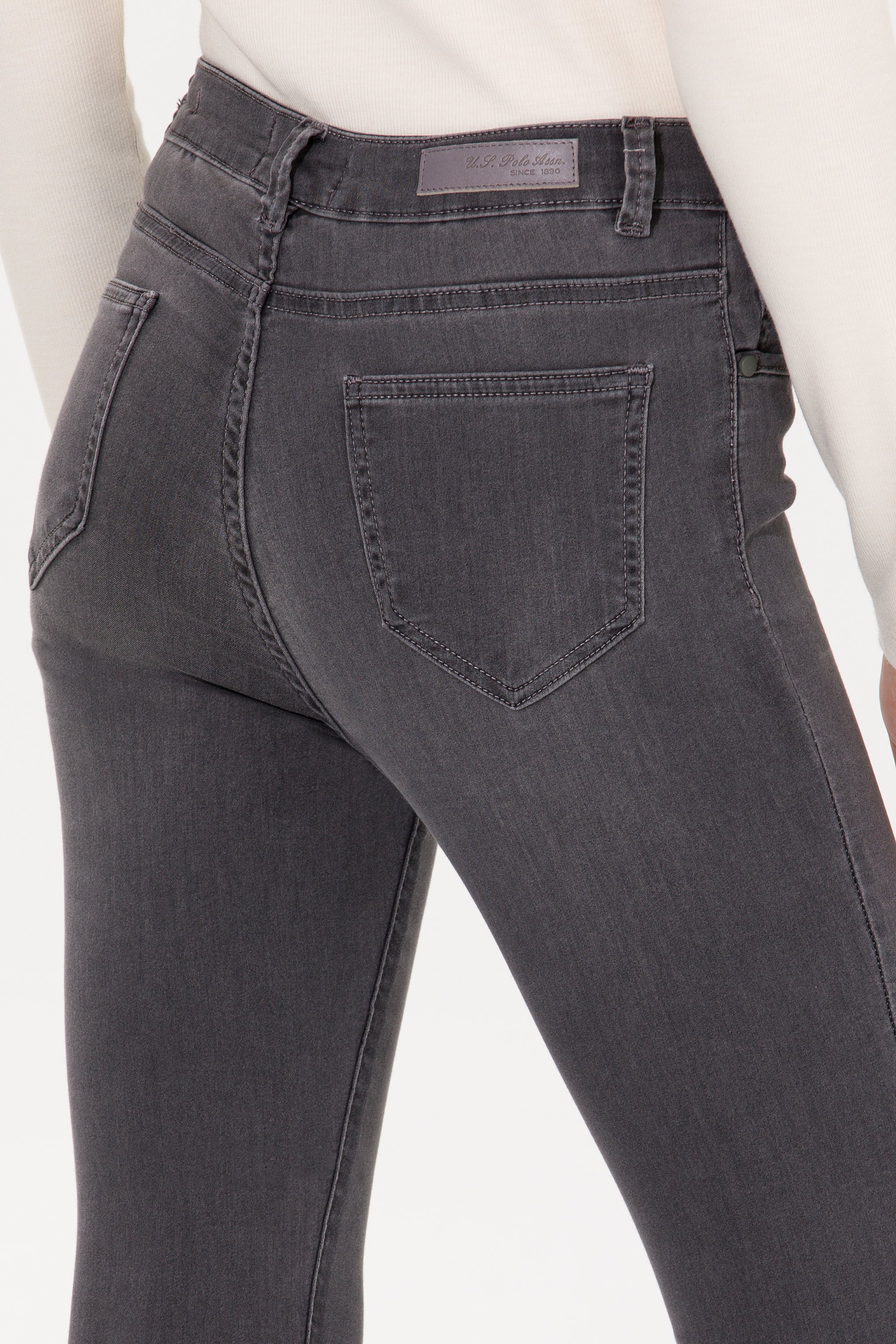 Kadın Gri Toothpick Fit Jean Pantolon