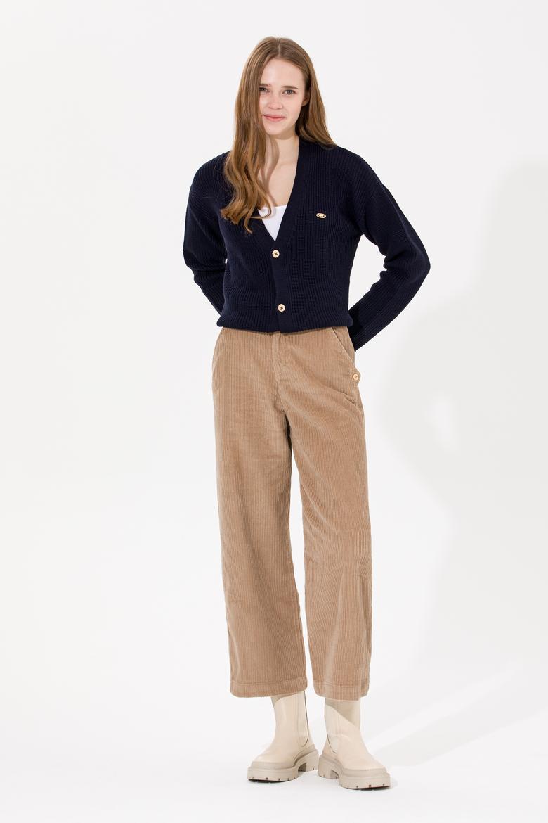 Kadın Lacivert Triko Hırka - 50257809018