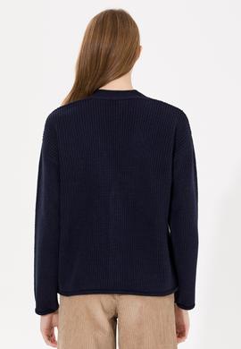 Kadın Lacivert Triko Hırka - 50257809018