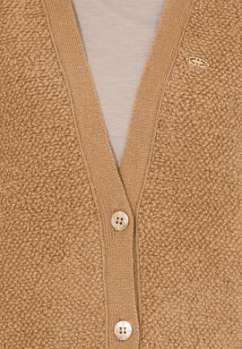 Kadın Camel Melanj Triko Hırka - 50261324011