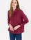 Kadın Bordo Uzun Kollu Oduncu Gömlek