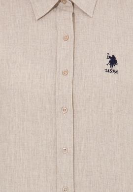 Kadın Bej Uzun Kollu Gömlek - 50262277005