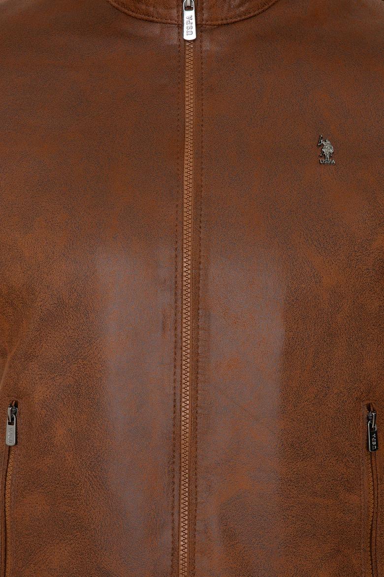 Erkek Taba Deri Ceket - 50255942006