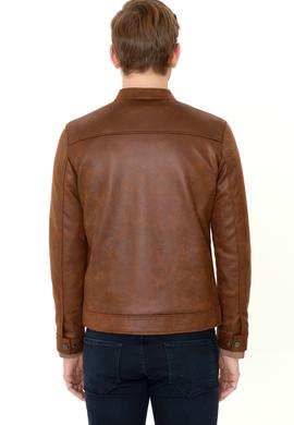 Erkek Taba Deri Ceket - 50255942006