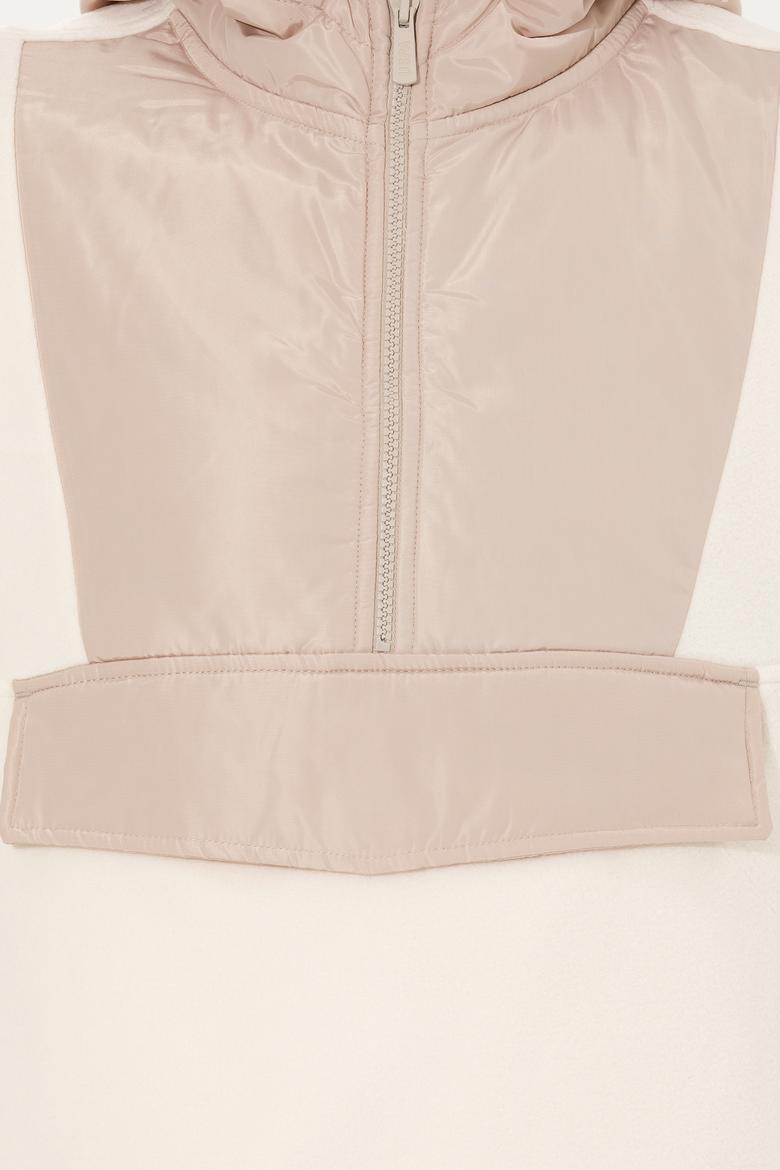 Erkek Ekru Kapüşonlu Sweatshirt - 50253798006