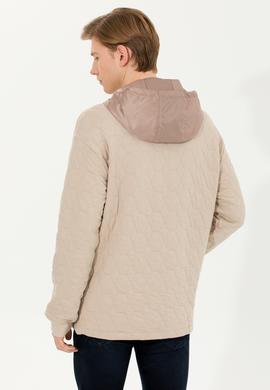 Erkek Taş Kapüşonlu Sweatshirt - 50253469025