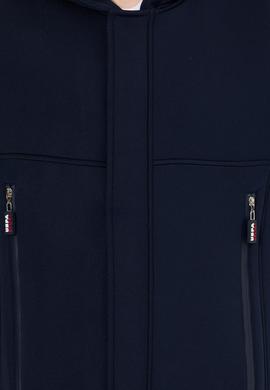 Erkek Lacivert Kapüşonlu Örme Hırka - 50253822004