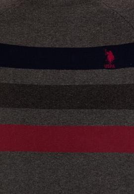 Erkek Gri Melanj Bisiklet Yaka Triko Kazak - 50255272013